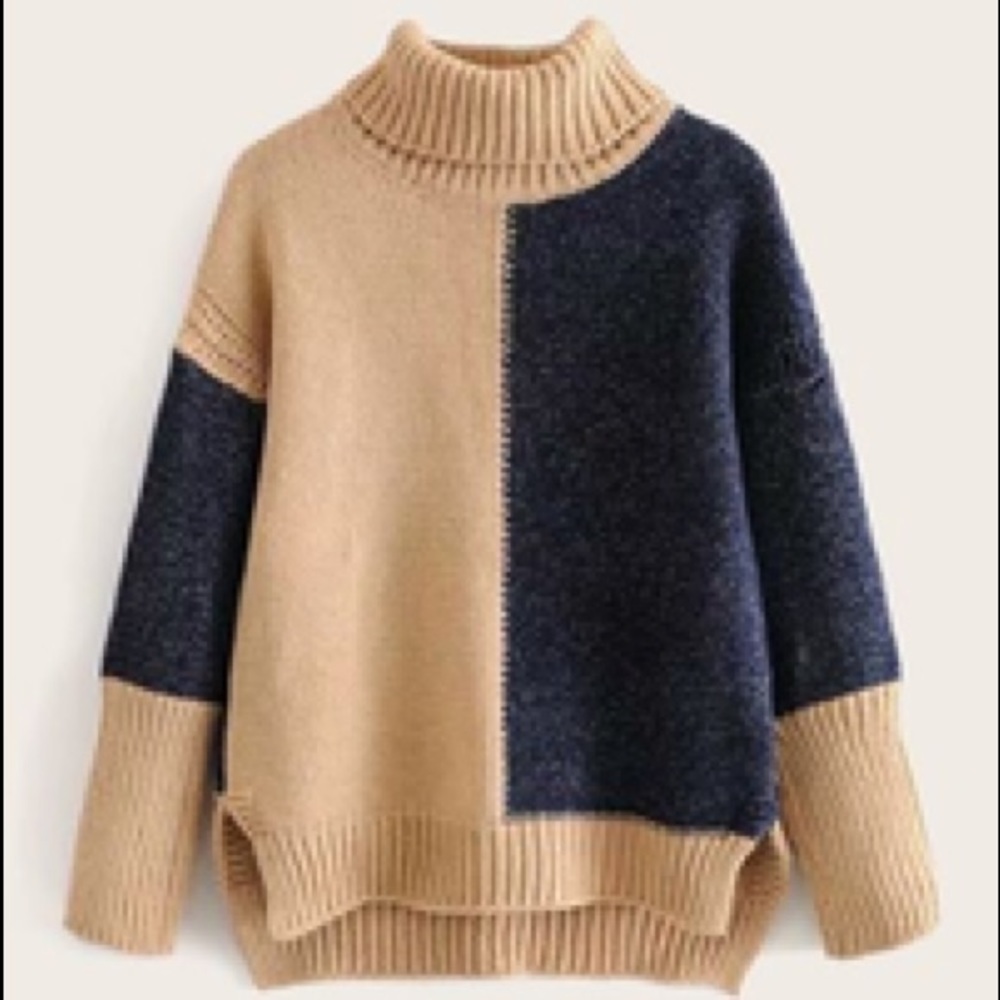 Colorblock sweater from shein